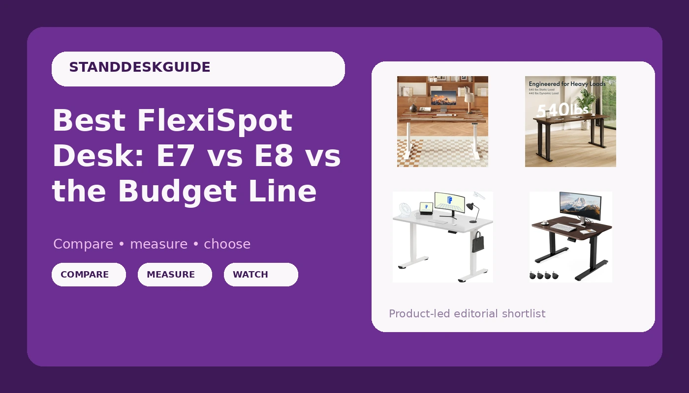 Best FlexiSpot Desk: E7 vs E8 vs the Budget Line - StandDeskGuide review with measurements and honest opinion