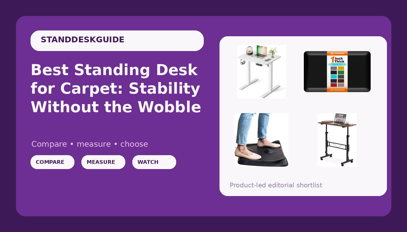 Best Standing Desk for Carpet: Stability Without the Wobble - StandDeskGuide review with measurements and honest opinion
