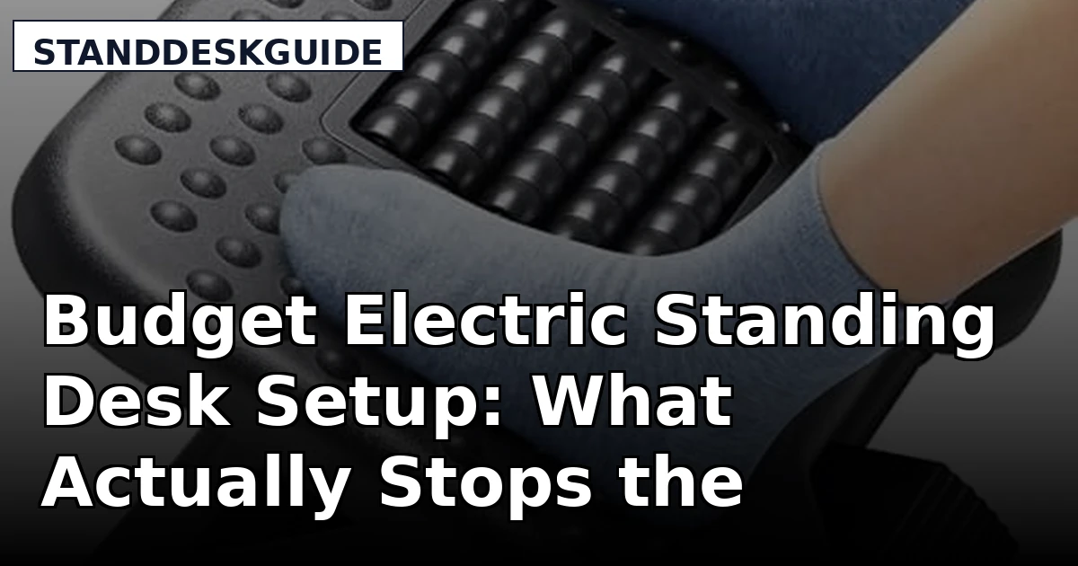 Budget Electric Standing Desk Setup: What Actually Stops the Wobble