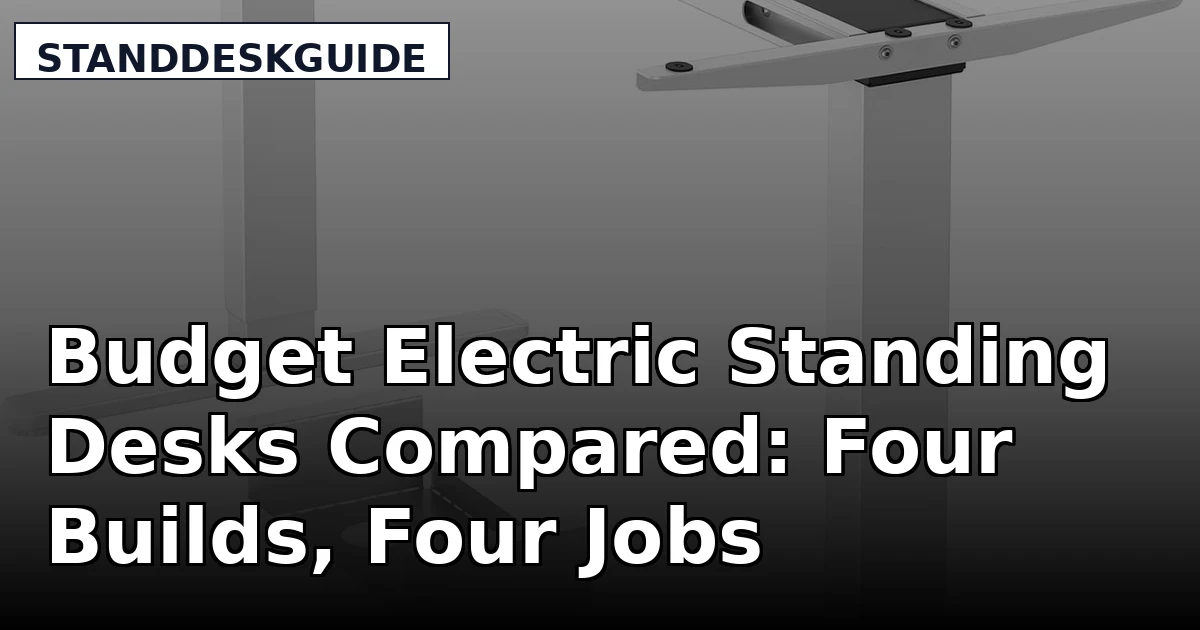 Budget Electric Standing Desks Compared: Four Builds, Four Jobs