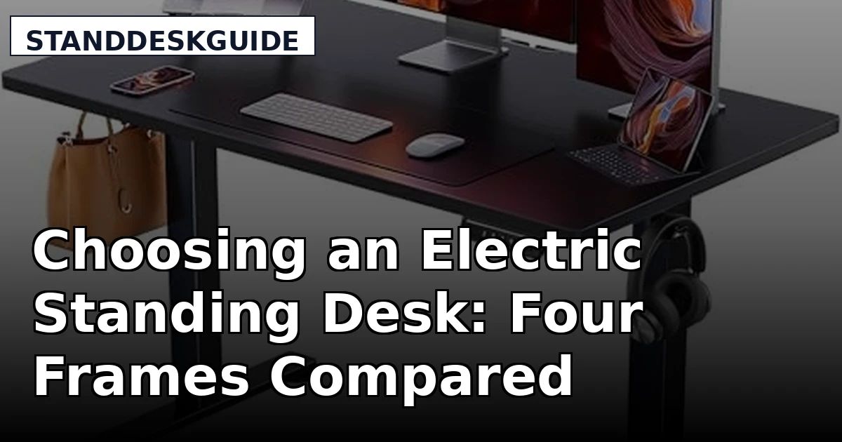 Choosing an Electric Standing Desk: Four Frames Compared
