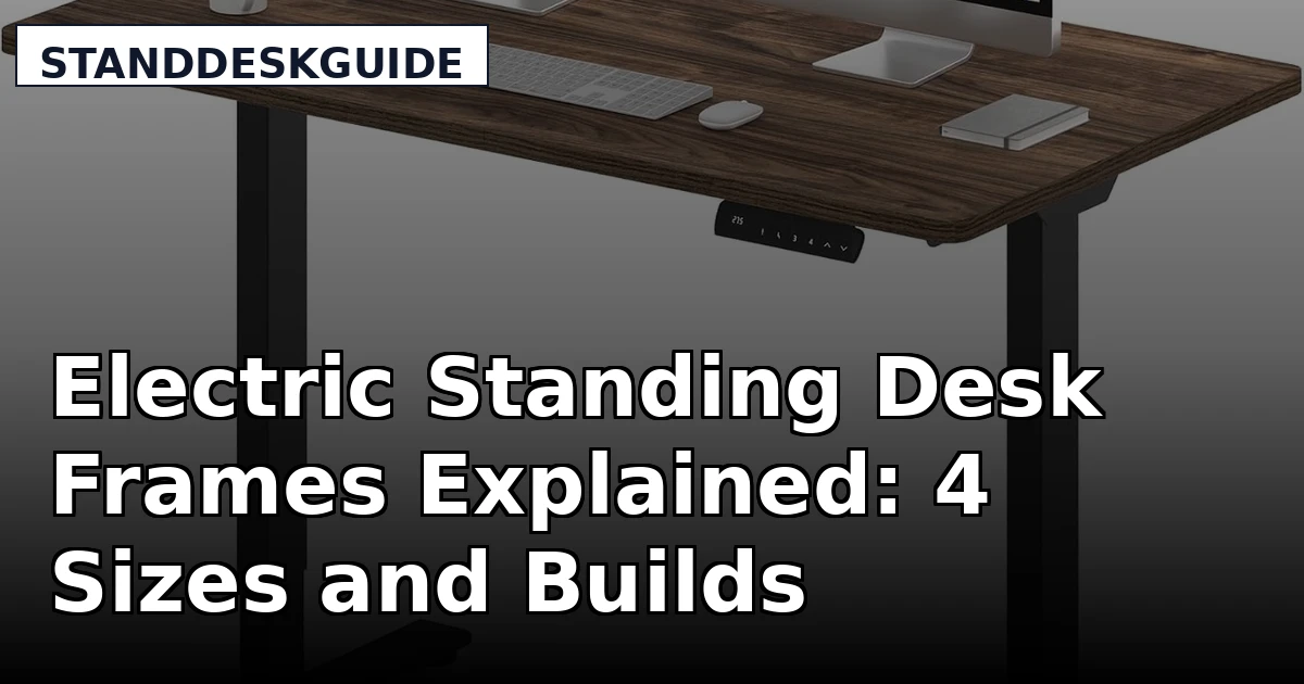 Electric Standing Desk Frames Explained: 4 Sizes and Builds Compared
