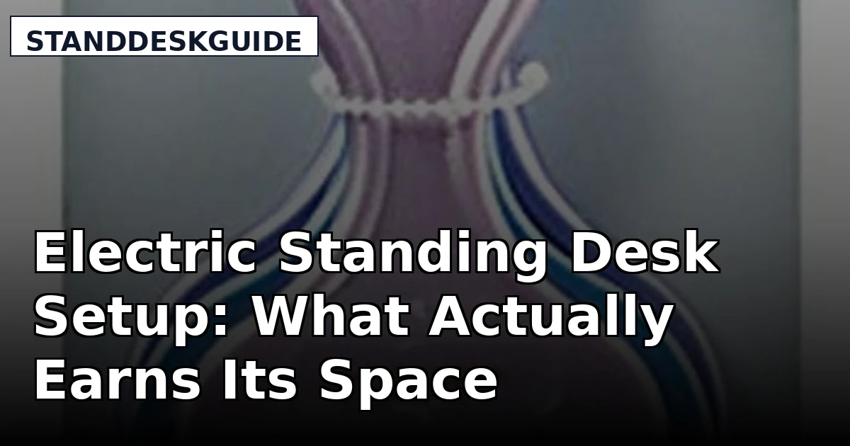 Electric Standing Desk Setup: What Actually Earns Its Space