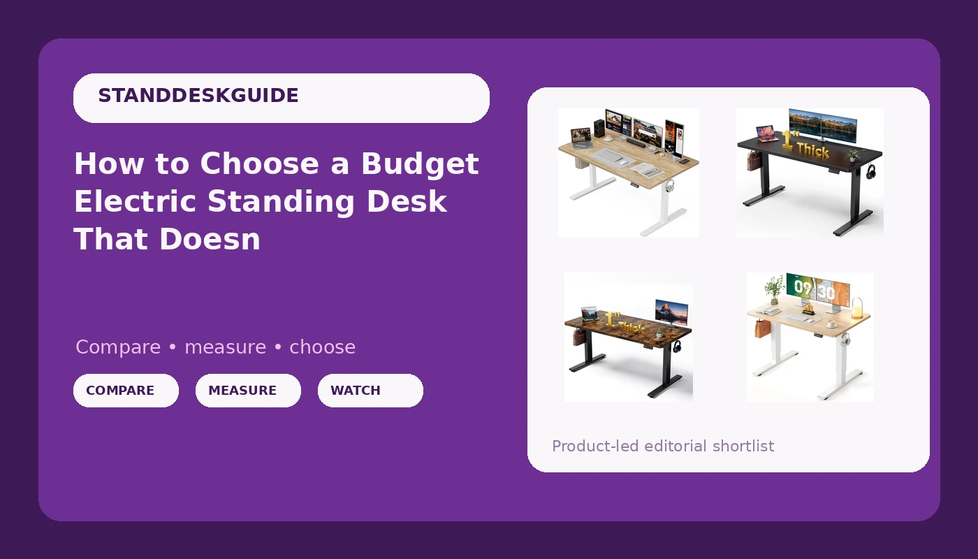 How to Choose a Budget Electric Standing Desk That Doesn't Wobble