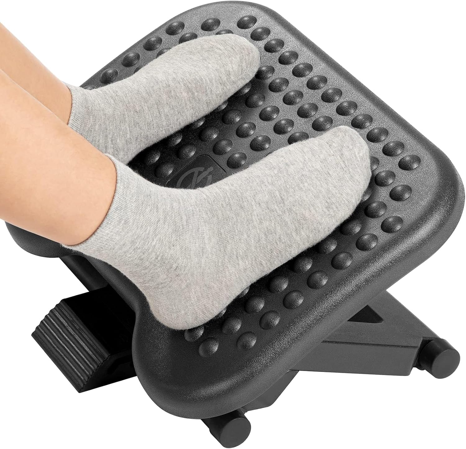 HUANUO Adjustable Foot Rest for Under Desk with Massage Surface and Tilt