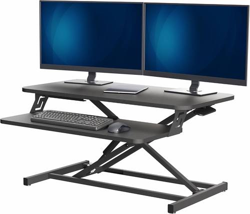 VIVO Black 32 inch Standing Desk Riser, DESK-V000S
