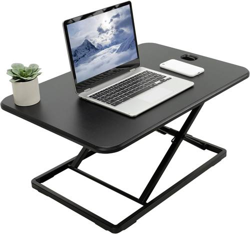 VIVO Black 26 in Single Top Standing Desk Converter, DESK-V001J