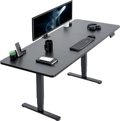VIVO Black 71 x 30 in Standing Desk, DESK-KIT-2B7B