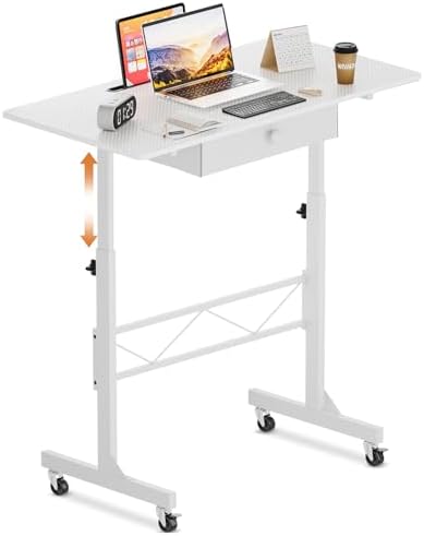 COMHOMA Standing Desk Adjustable Height & Tiltable Tabletop, Portable Stand U...