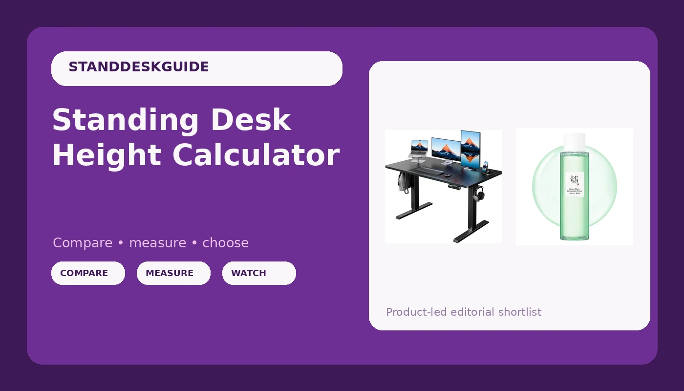 Standing Desk Height Calculator - StandDeskGuide review with measurements and honest opinion