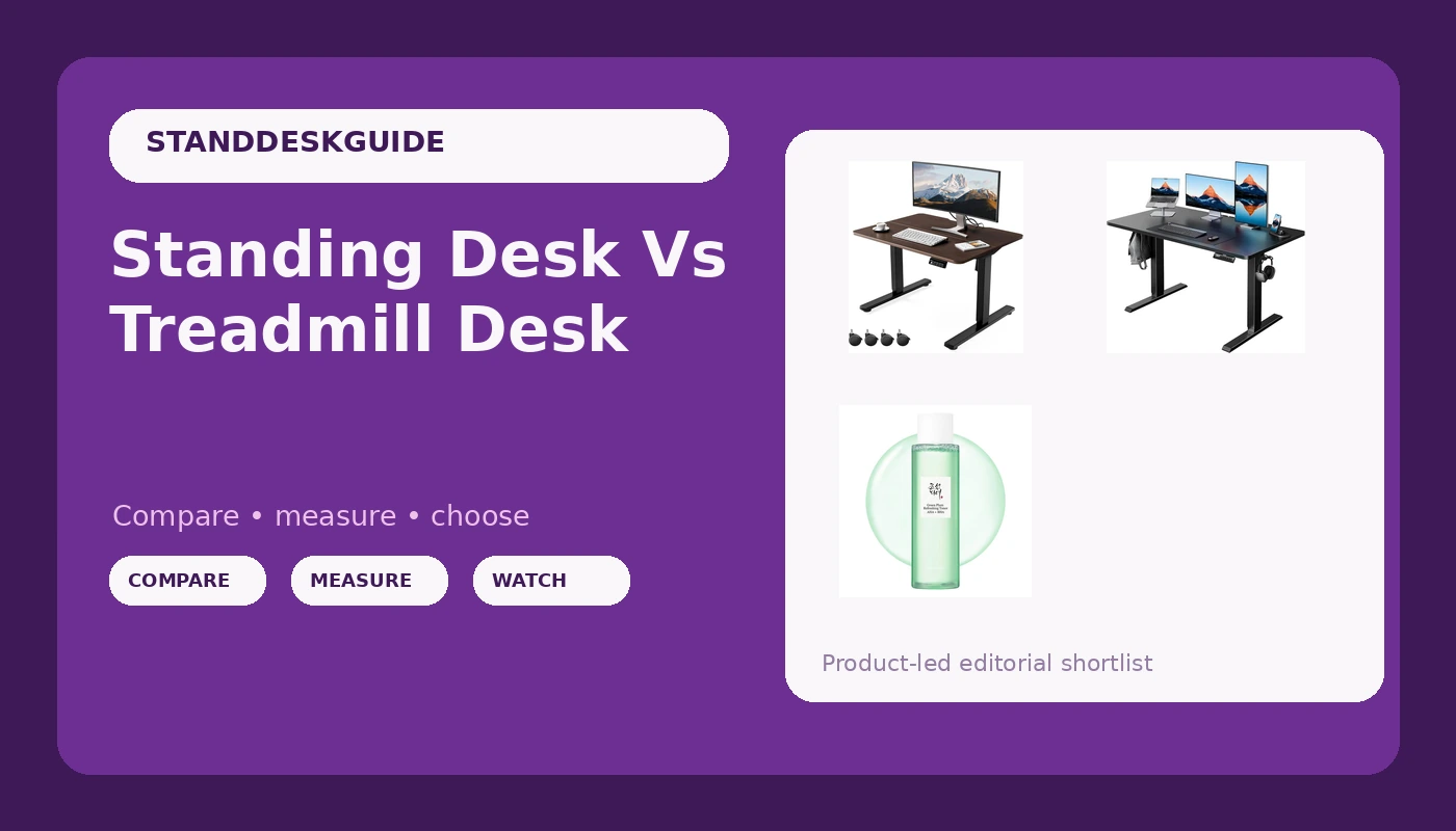 Standing Desk Vs Treadmill Desk - StandDeskGuide review with measurements and honest opinion